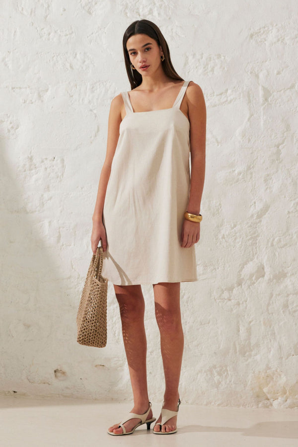 Julie | Short linen dress