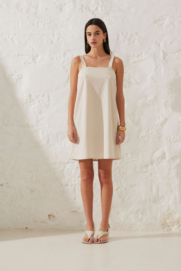 Julie | Short linen dress