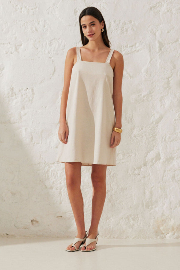 Julie | Short linen dress