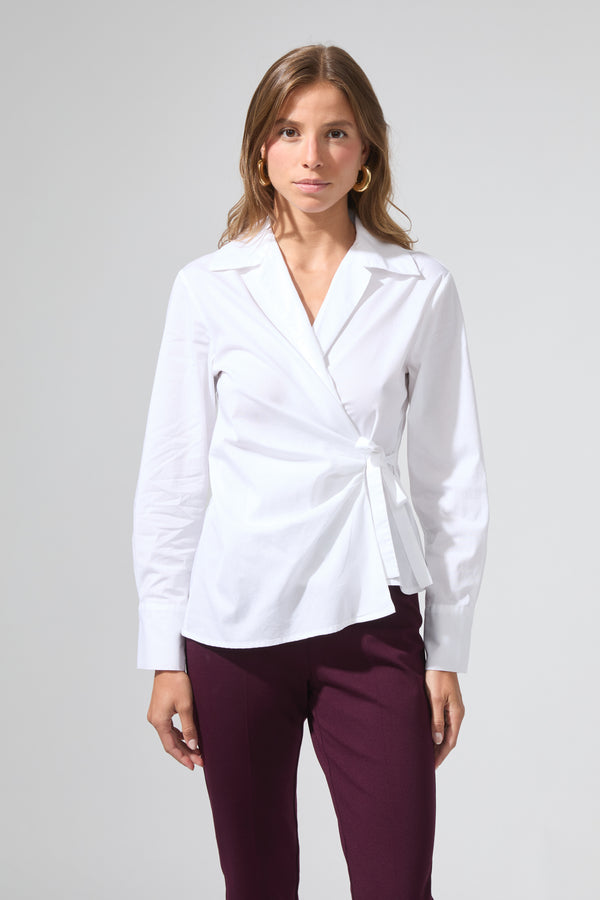 Jeanne | Wrap-over shirt
