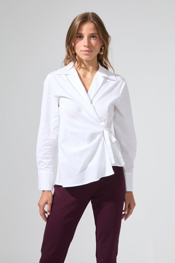 Jeanne | Wrap-over shirt