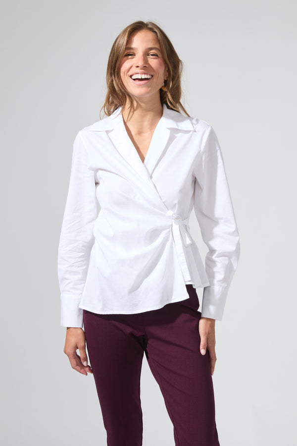 Jeanne | Wrap-over shirt