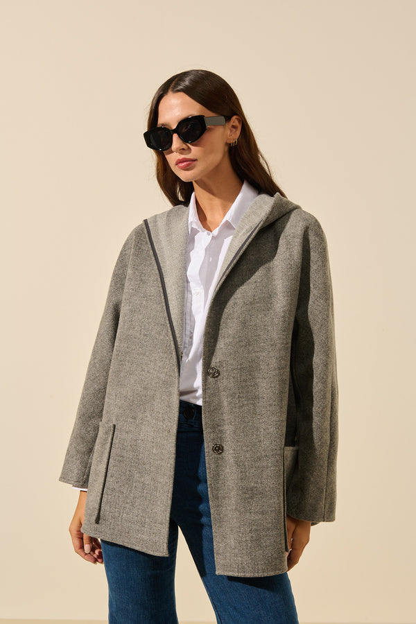 Marco | Oversized hooded jacket