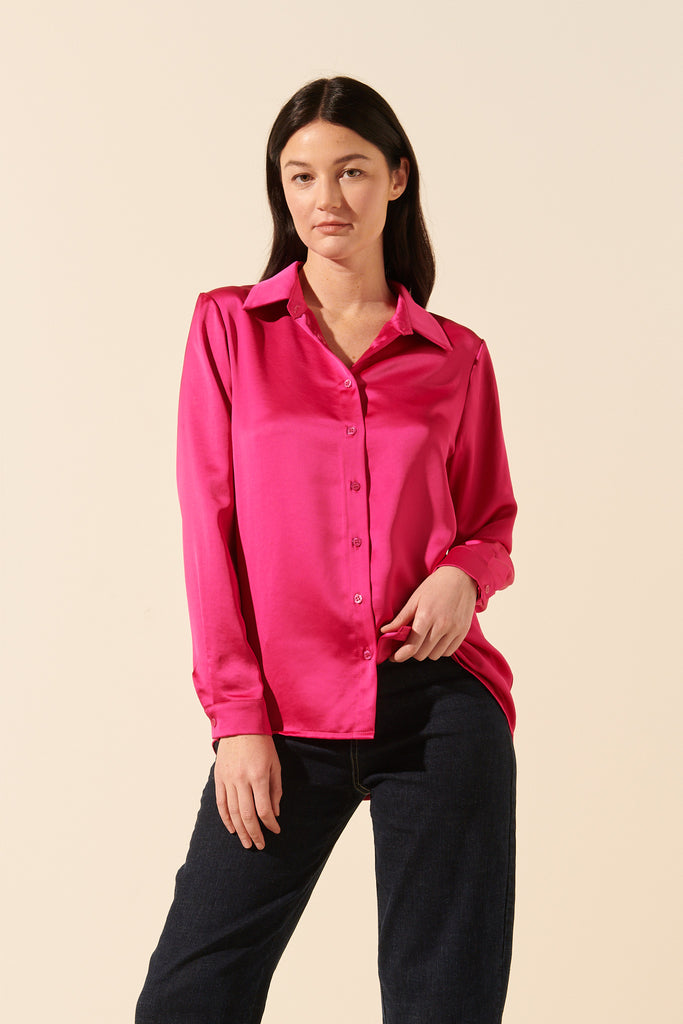 Maribel | Satin blouse