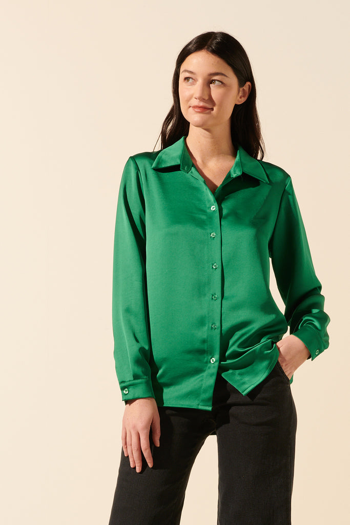 Maribel | Satin blouse