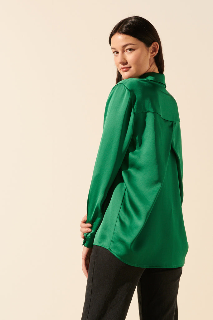 Maribel | Satin blouse