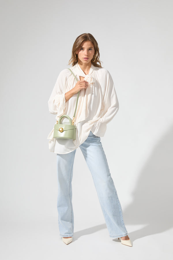 Nieva | Fluid Lavaliere Blouse