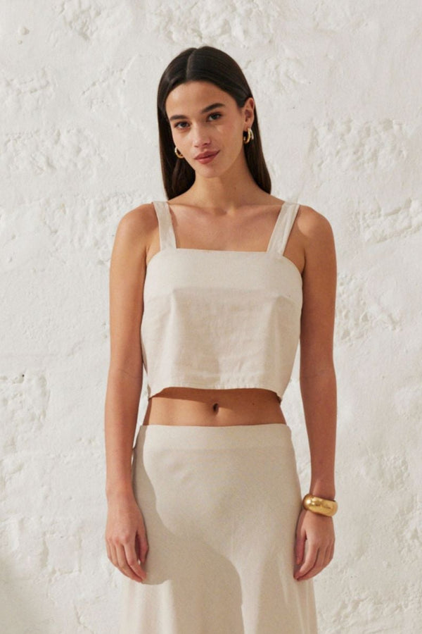 Pio | Button-up crop top