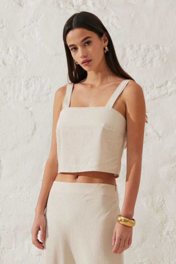 Pio | Button-up crop top