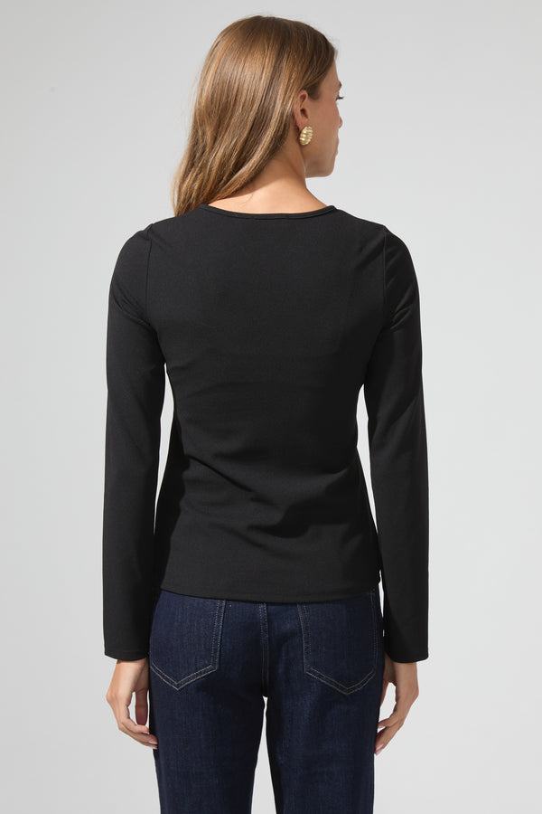 Yves | Top with teardrop opening