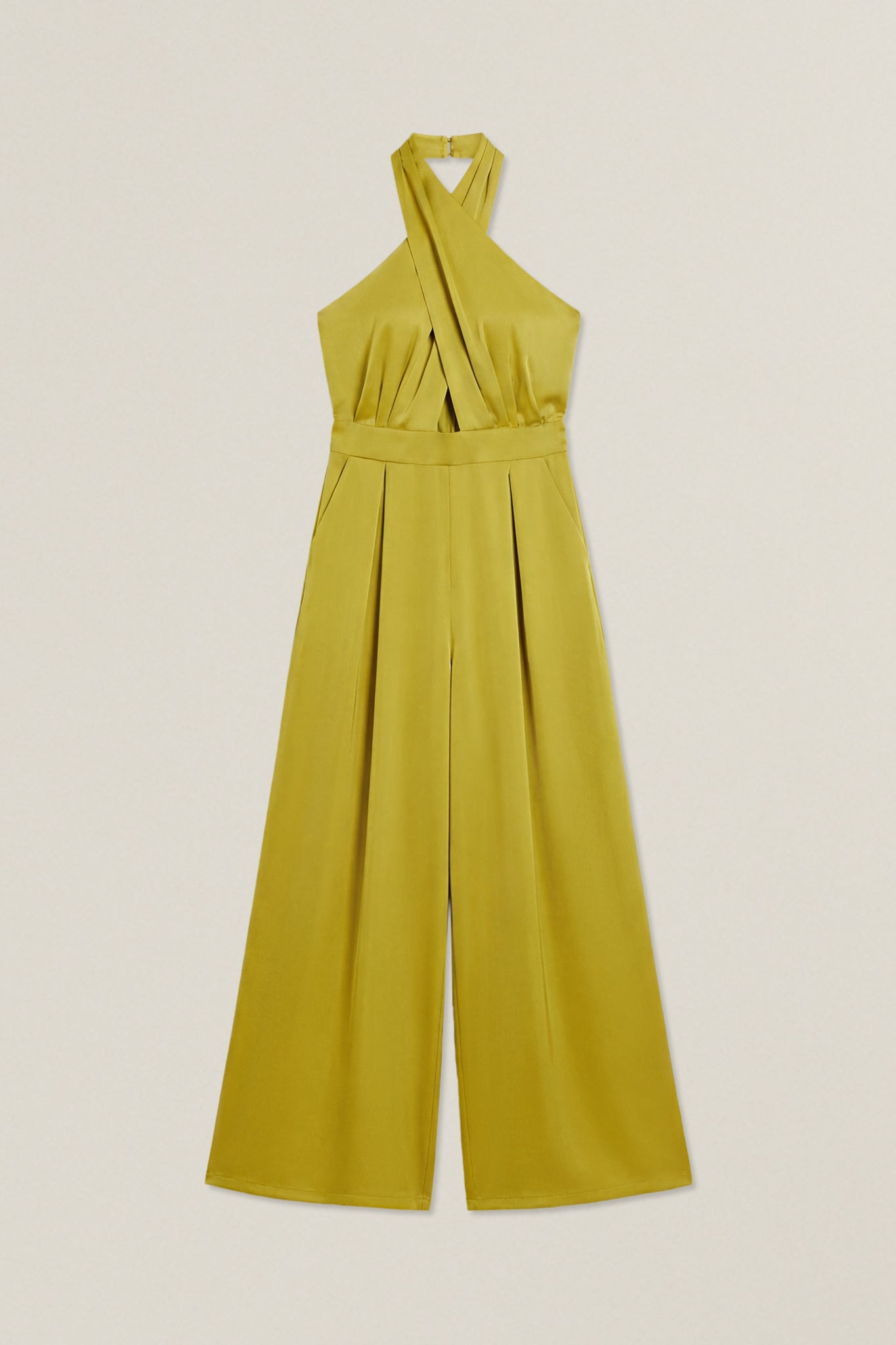 Belinda | Satin Halterneck Jumpsuit