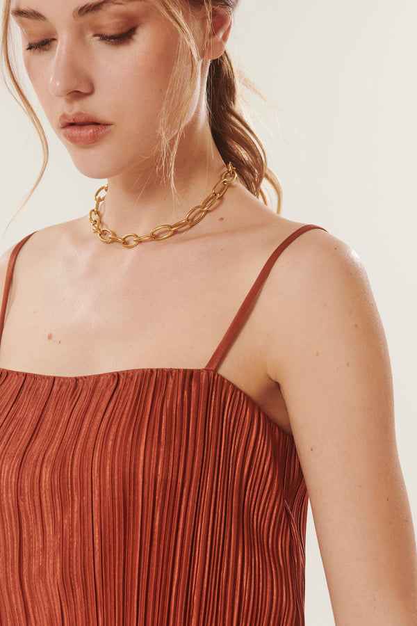 Andrew | Pleated Crop Top