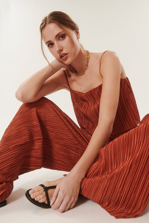 Andrew | Pleated Crop Top