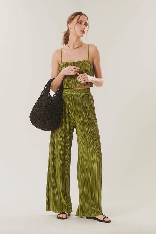 Andrew | Pleated crop top