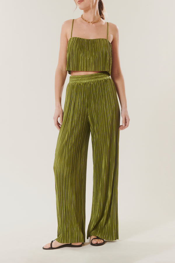 Andrew | Pleated crop top