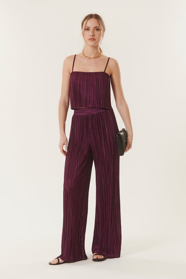 Andrew | Pleated Crop Top