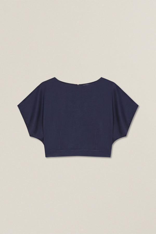 Balto | Tie-front satin top