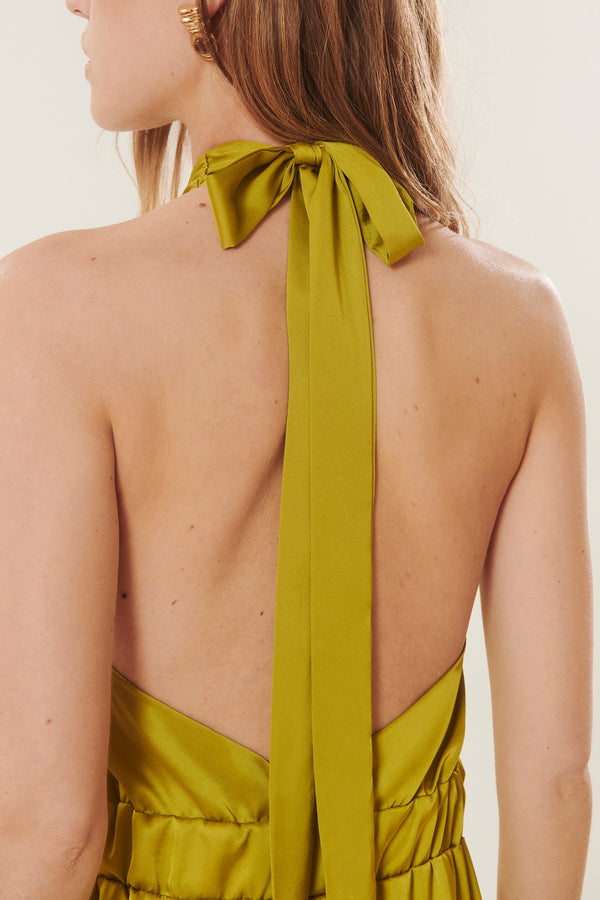 Belinda | Satin Halterneck Jumpsuit