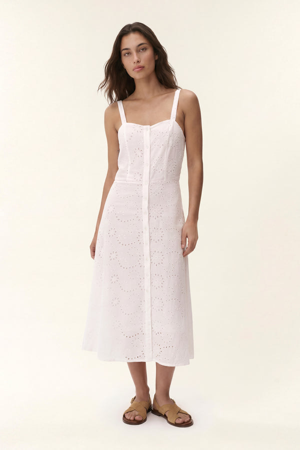 Cameron | Macramé Midi Dress