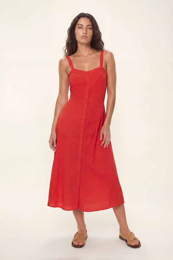 Cameron | Macrame Midi Dress