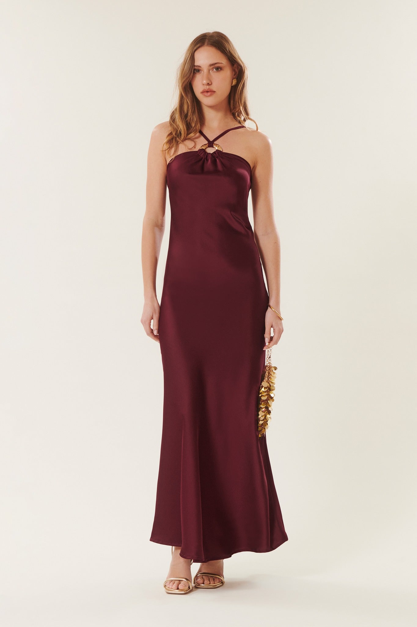 Caroline | Satin long dress