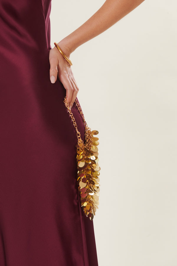 Caroline | Satin long dress