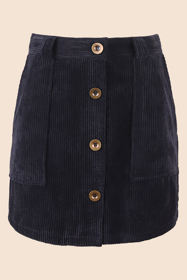 Daffy | Short skirt with buttons