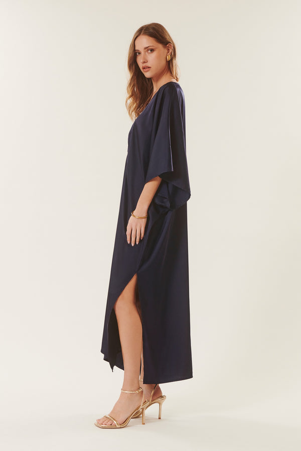 Daniela | Flowy satin dress