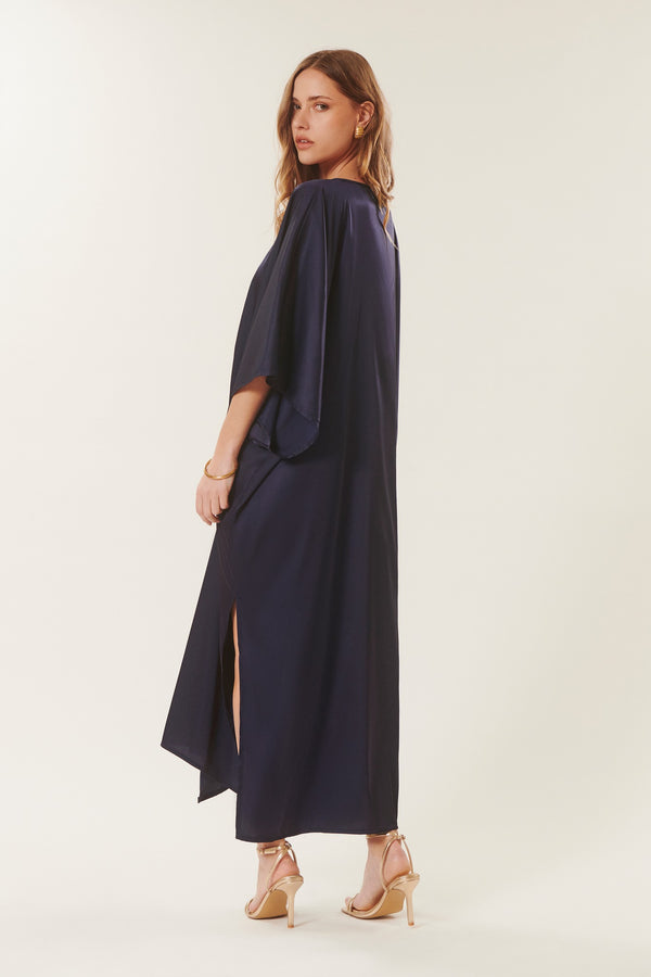 Daniela | Flowy satin dress