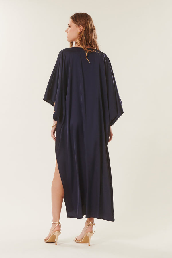 Daniela | Flowy satin dress