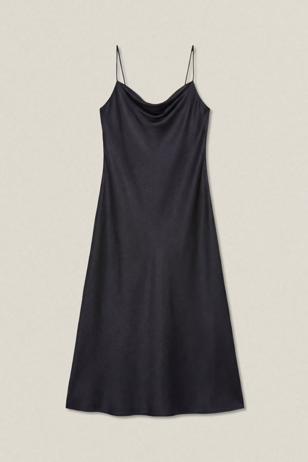 Nella | Satin Cowl Neck Dress