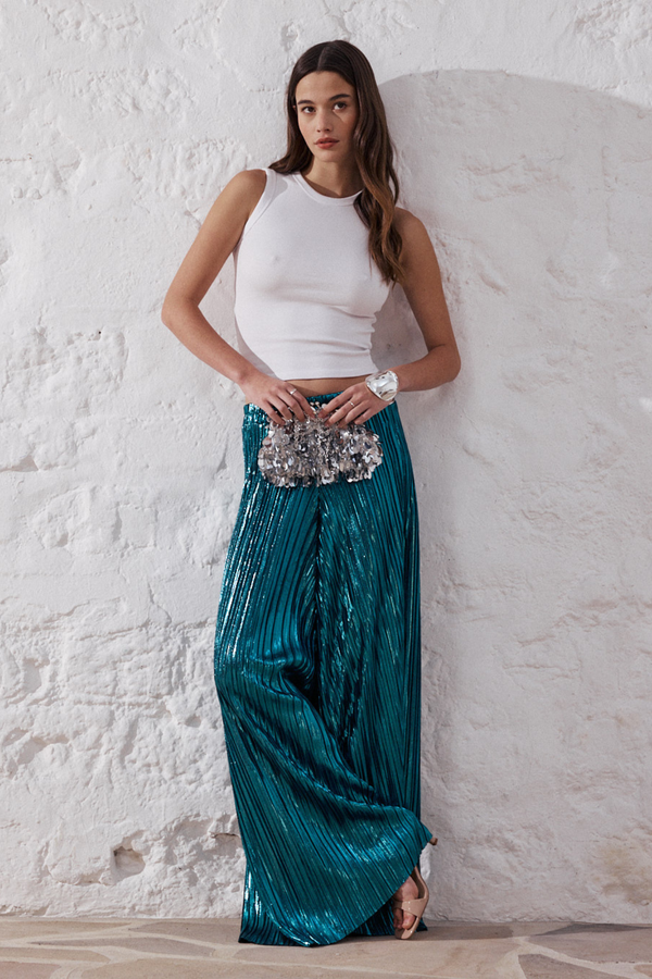 Felix | Fluid lamé pants
