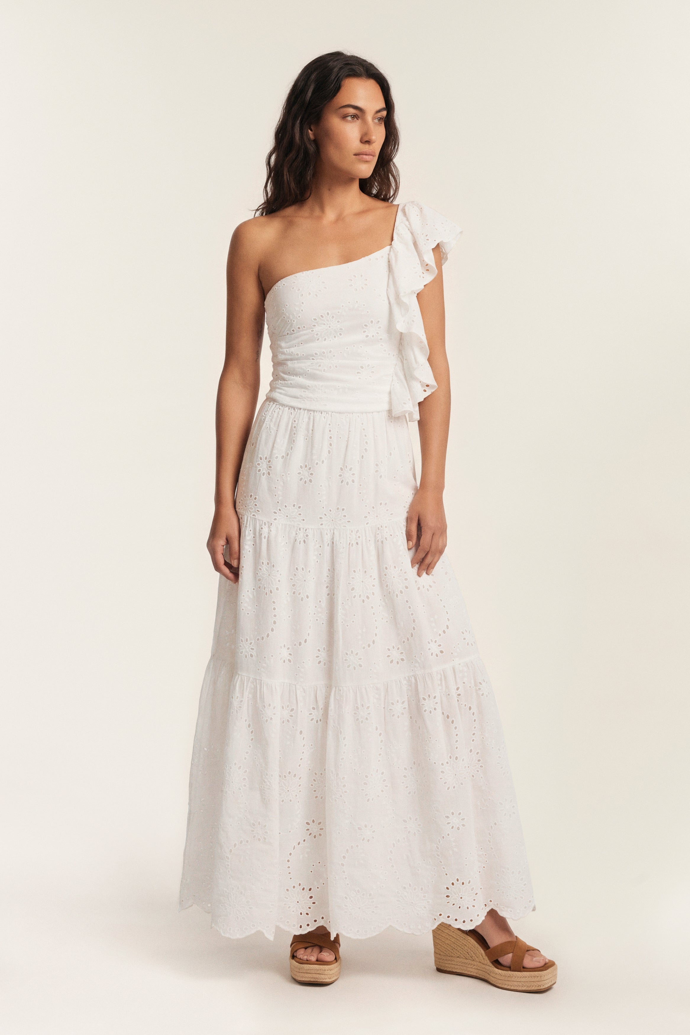 Elodie | Long macramé skirt