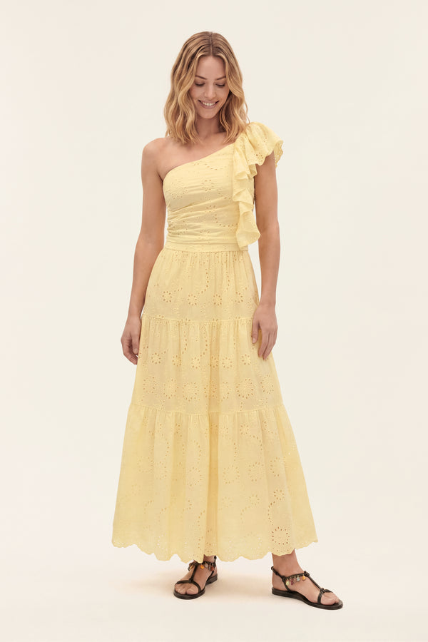 Elodie | Long macramé skirt