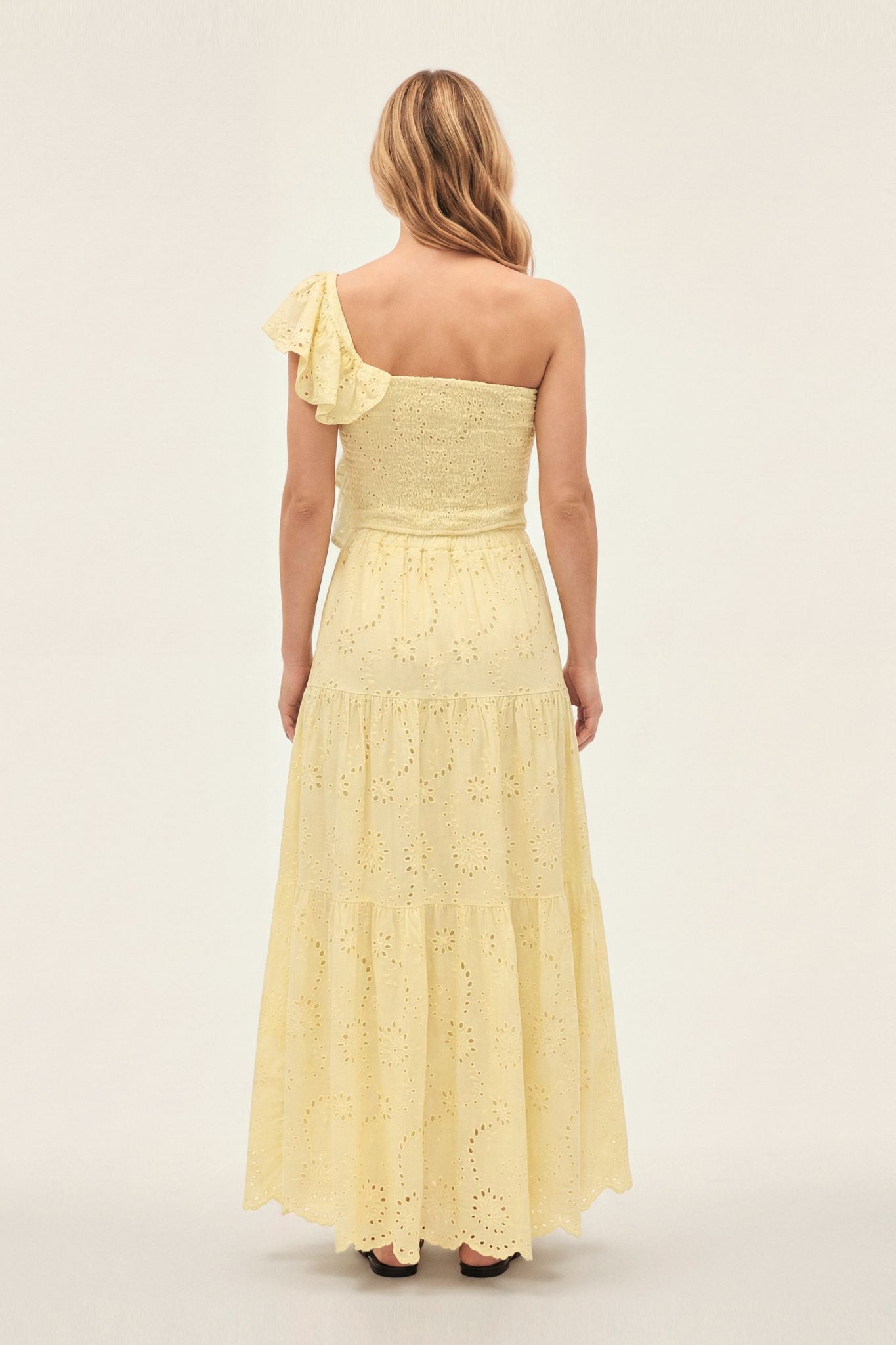 Elodie | Long macramé skirt