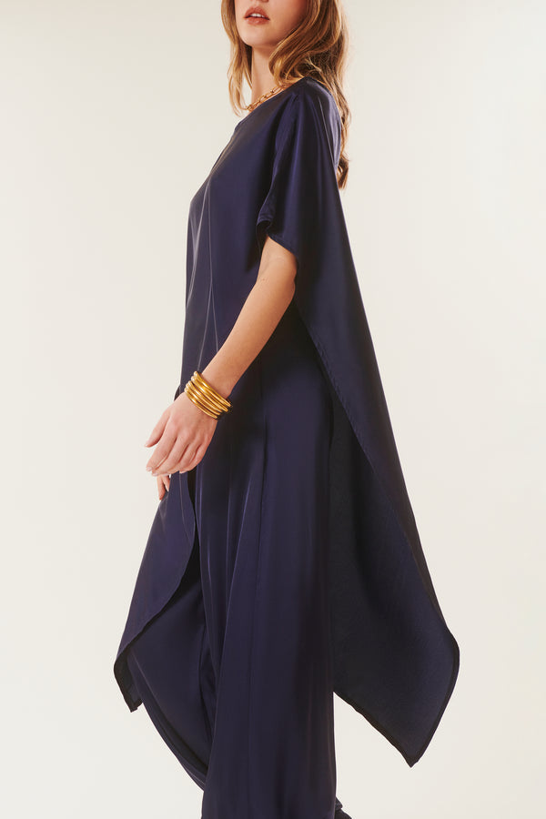 Ida | Satiny Cape Top