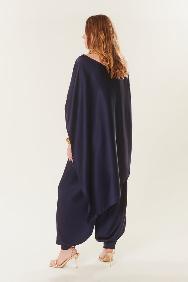 Ida | Satiny Cape Top