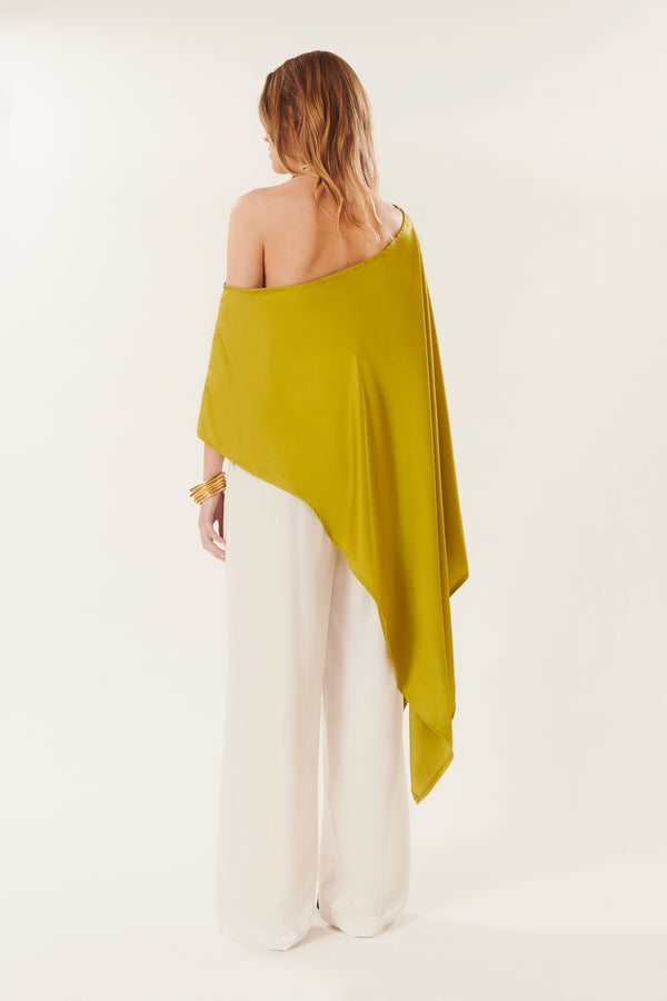 Ida | Satin Cape Top