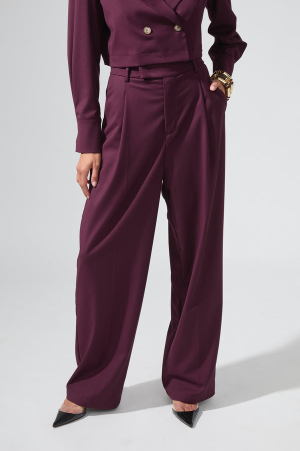 Richard | Pin-tuck blazer trousers