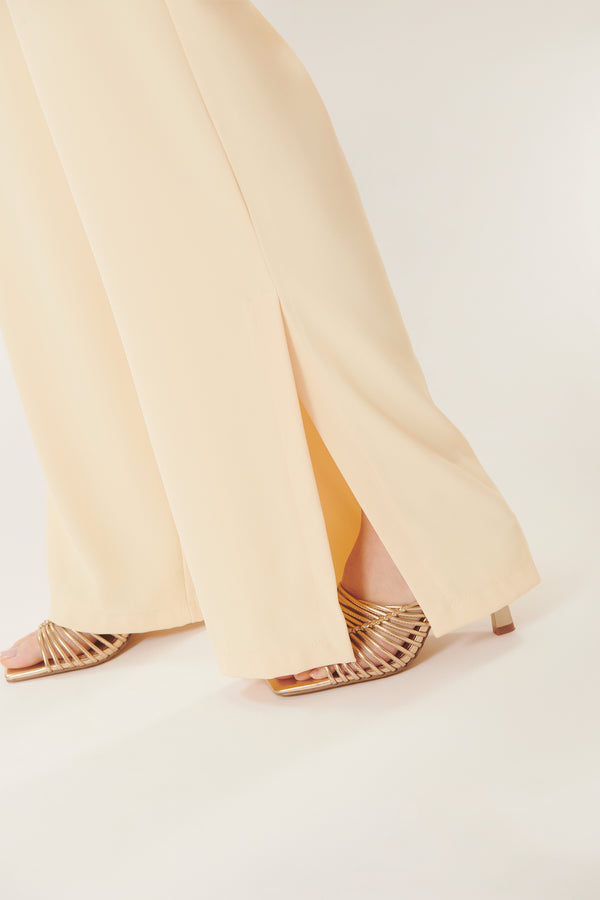 Massimo | Fluid trousers with slits
