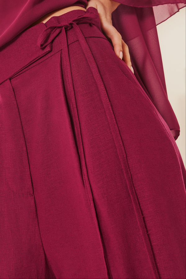 Cosimo | Wide linen trousers