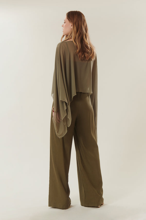 Cosimo | Wide leg linen trousers