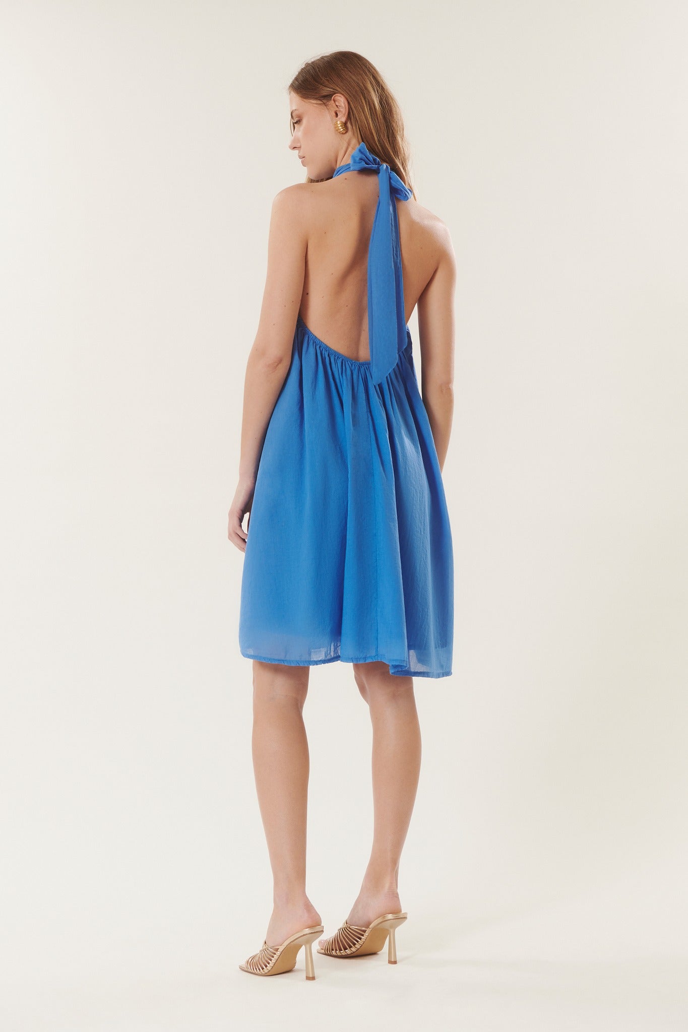 Kos | Flowy halterneck dress