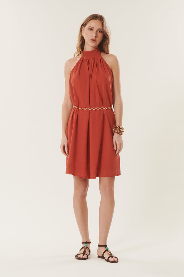 Kos | Fluid Halterneck Dress
