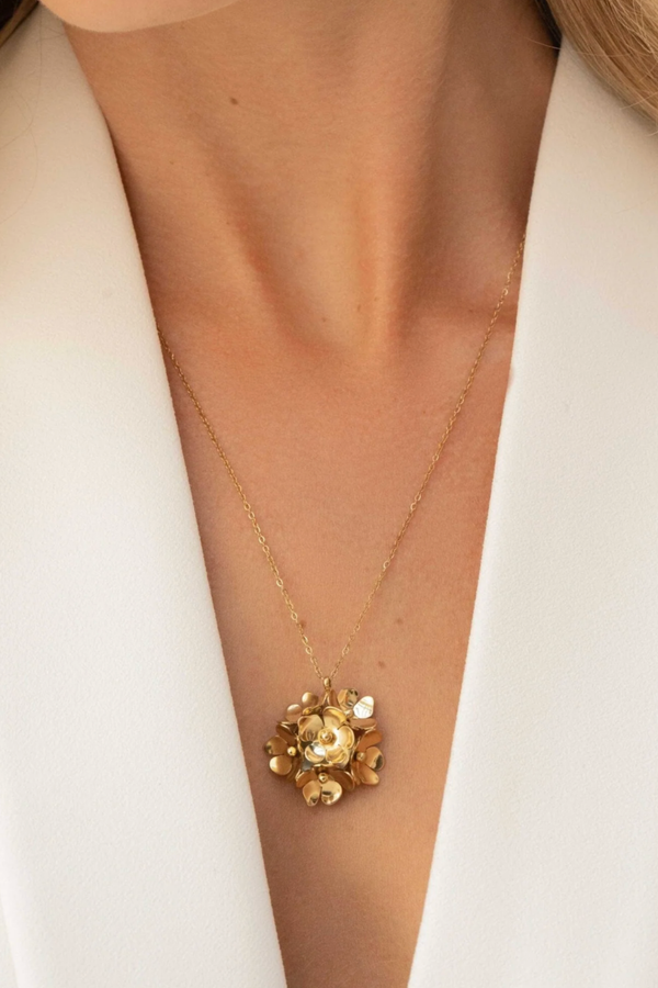 Maïya | Flower bouquet necklace