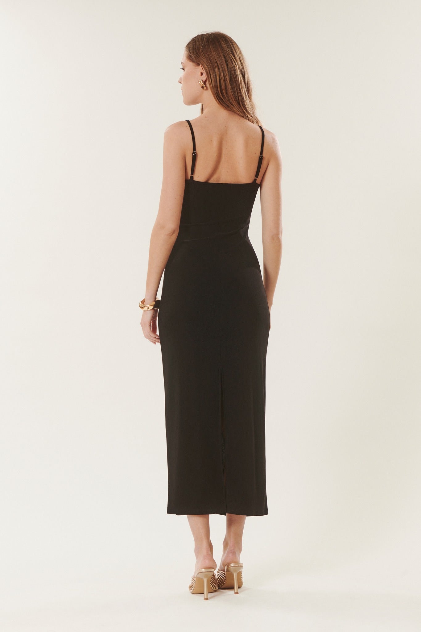 Monica | Long dress with floral details