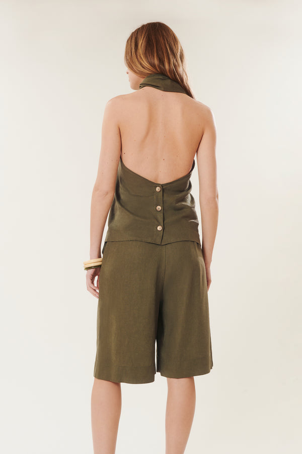 Leone | Linen Bermuda Shorts