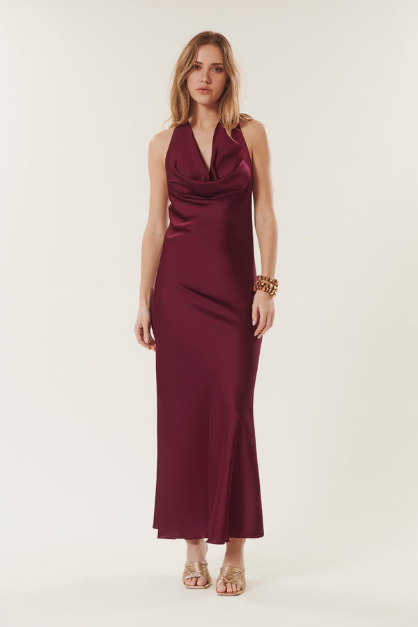 Preziosa | Satin Halter Dress