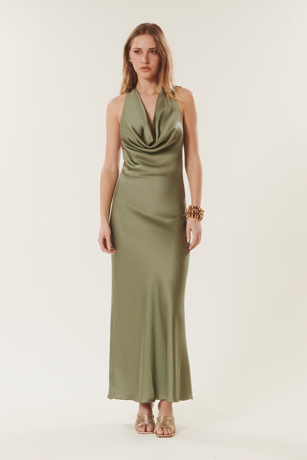 Preziosa | Satin Halter Dress