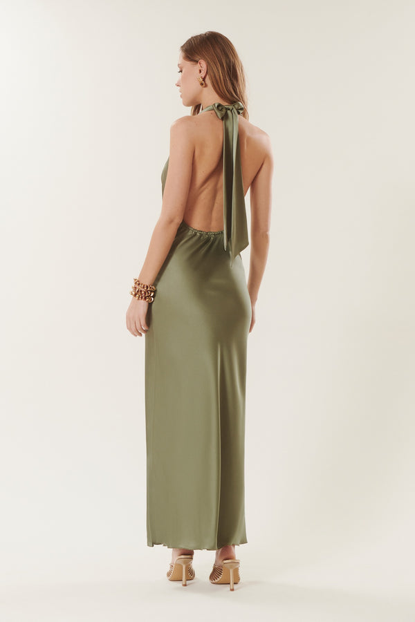 Preziosa | Satin Halter Dress